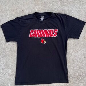 Louisville Cardinals T-Shirt Pro Edge Black‎ Collegiate NCAA Graphic Large
